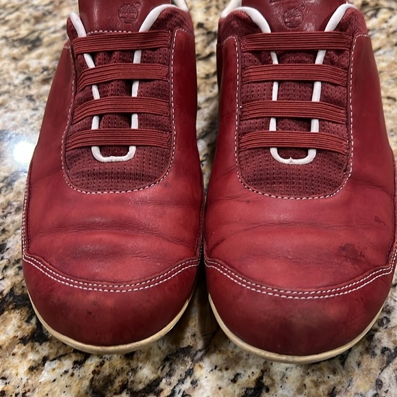 Vintage red leather timberland shoes, size 10 - Picture 11 of 12